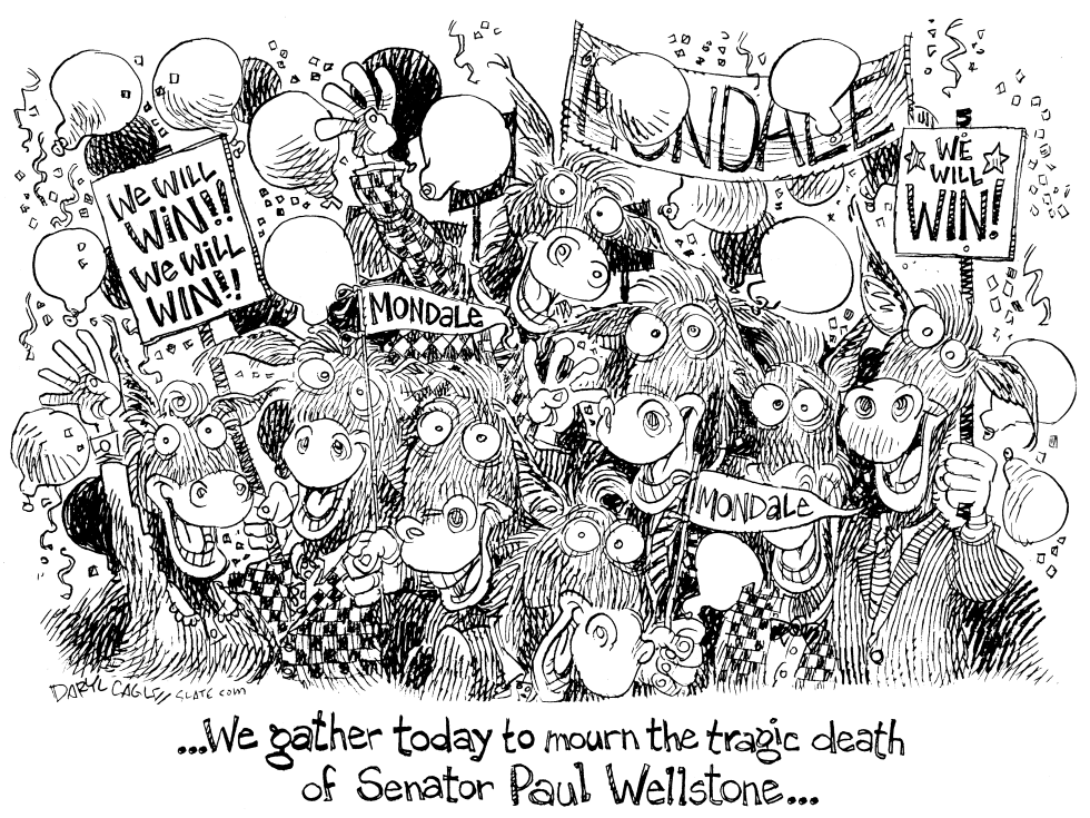  WELLSTONE MEMORIAL SERVICE by Daryl Cagle