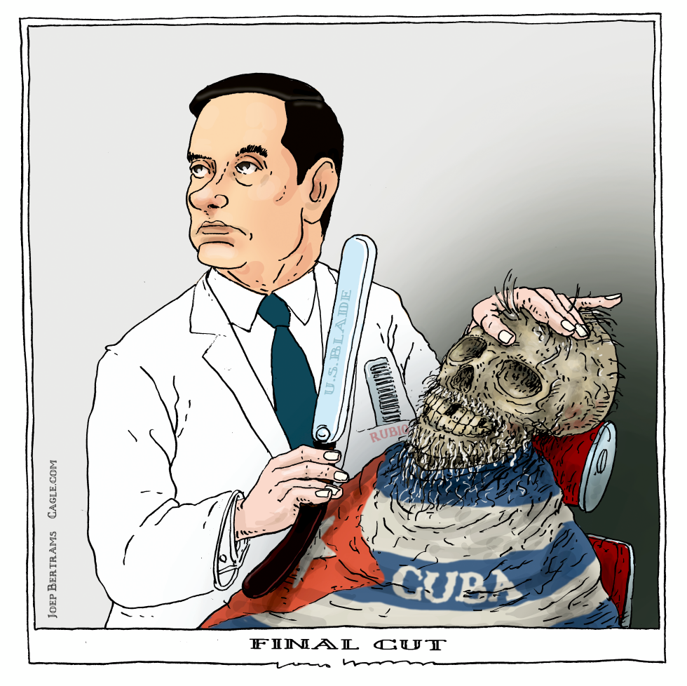 Rubio gives Cuba his final shave