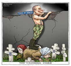 PUTIN WATCHING THE STRAIT OF HORMUZ by Joep Bertrams