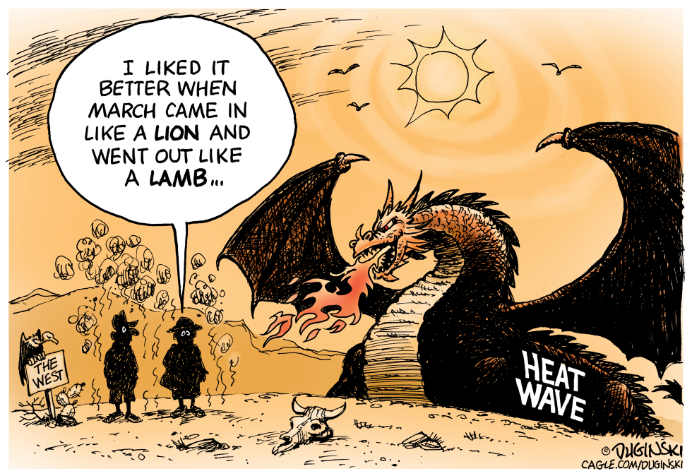 Fire breathing heat wave