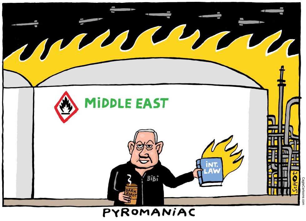 Netanyahu setting fire to Middle East