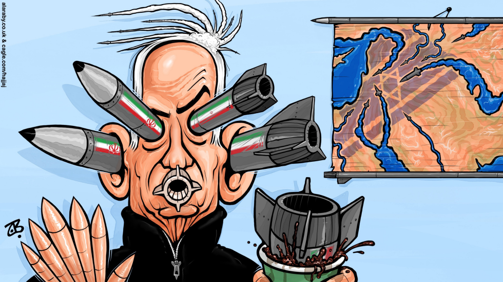 Greater Israel Iran War Netanyahu Missiles Coffee