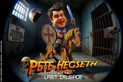 CRUSADER HEGSETH RIDING ROCKING HORSE by Bart van Leeuwen