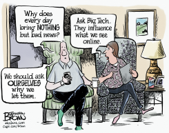 COUPLE WONDERS WHY THEY ALLOW BIG TECH'S CONTROL by Jonathan Brown
