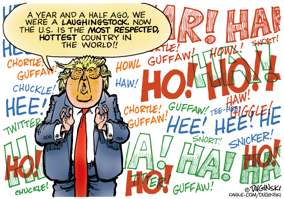 Presidential laugh track