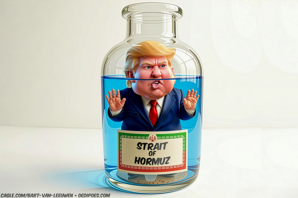 Trump in a bottle