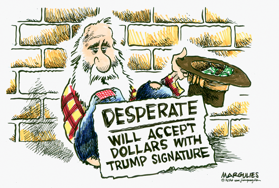Trump signature on the dollar