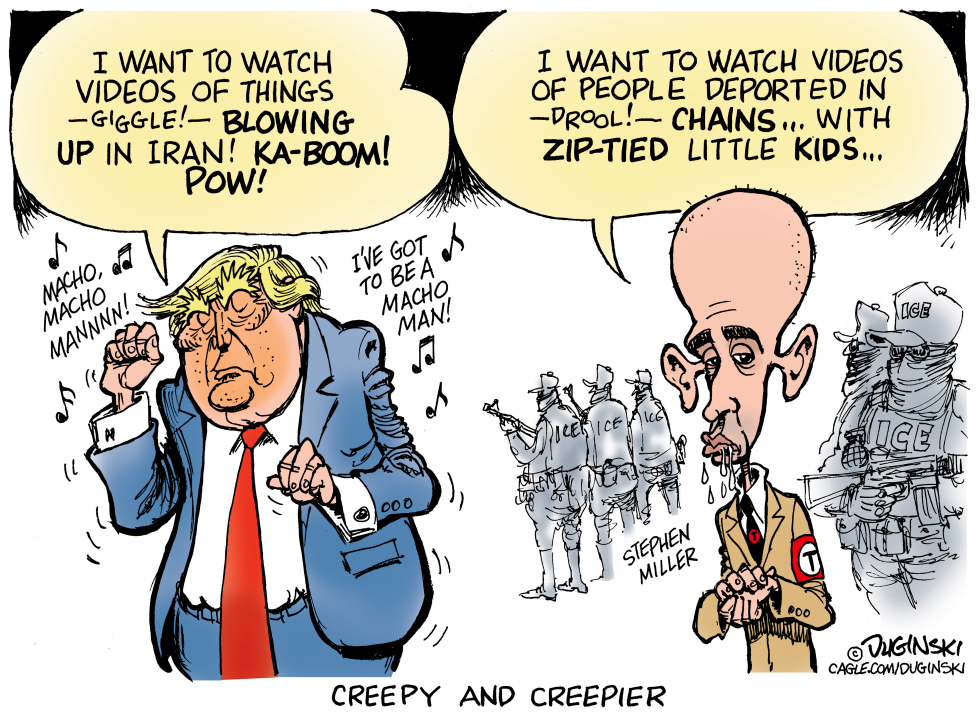 Trump and Miller express desires for Iran explosions and child deportations
