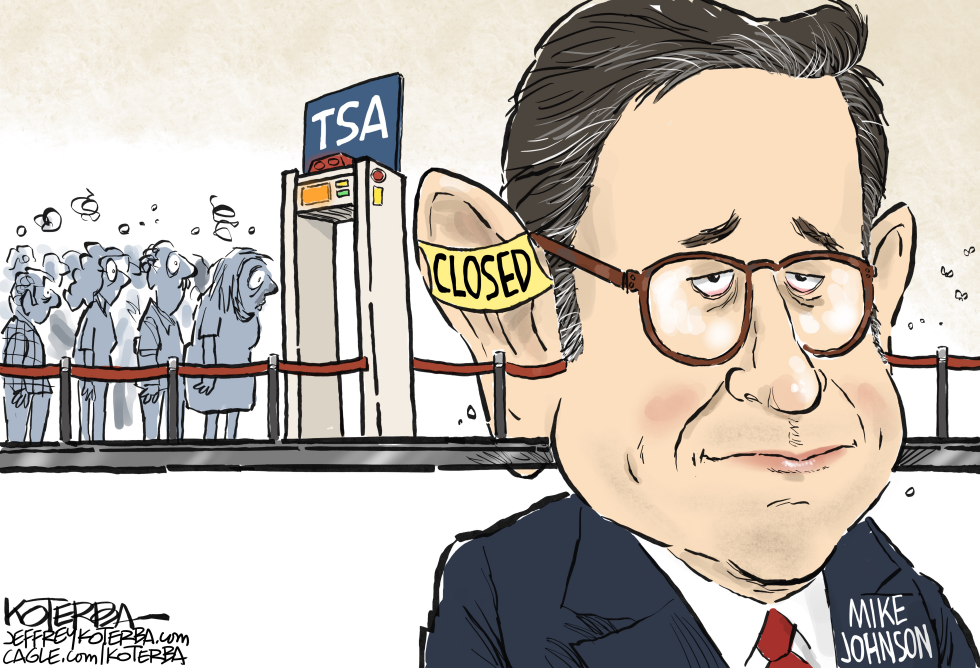 Mike Johnson's TSA line closed