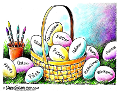 EASTER AROUND THE WORLD by Dave Granlund
