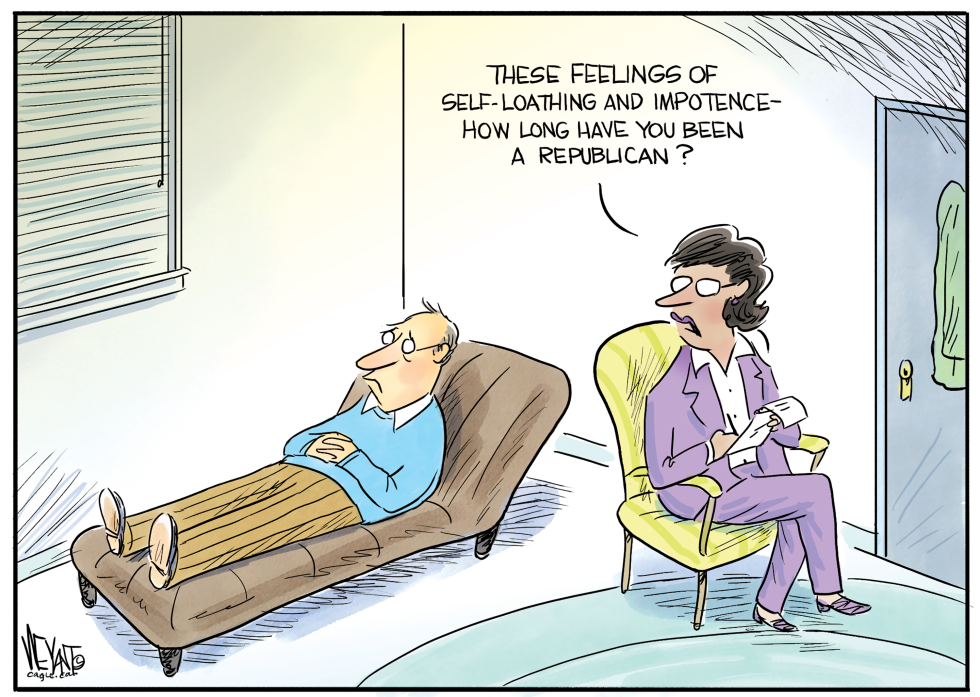 Therapist Ties Self-Loathing to Republican Tenure in Sharp Cartoon