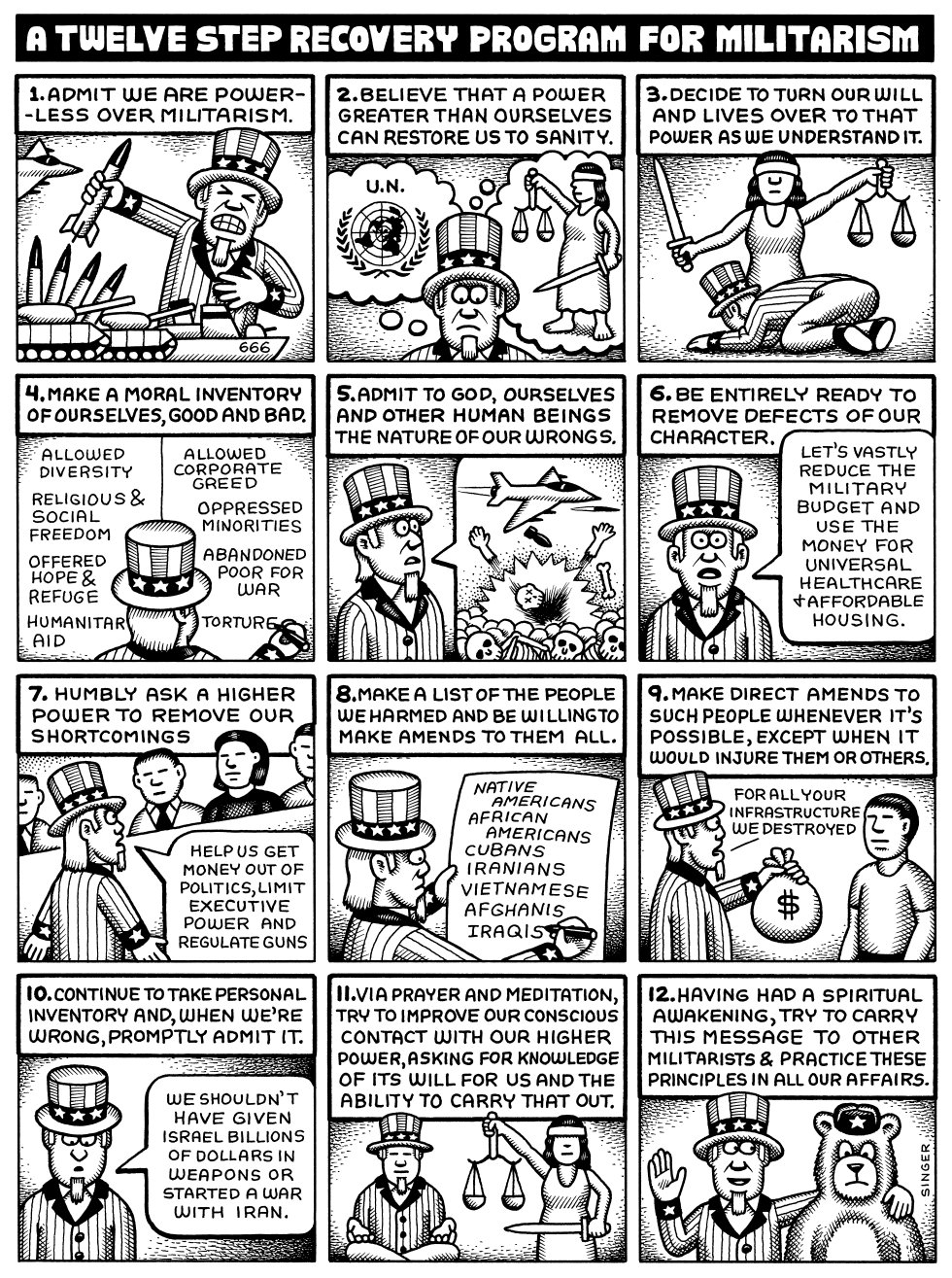 12 Step Militarism Recovery Program