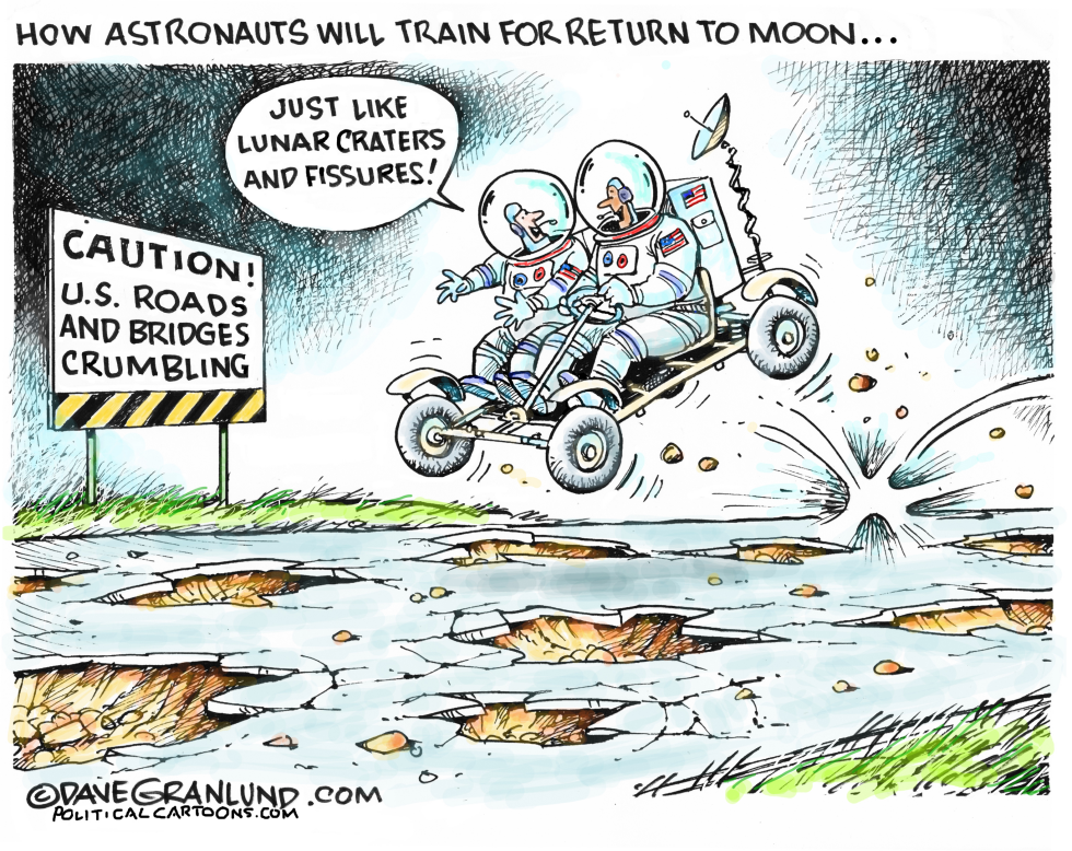 Astronauts training for Moon return