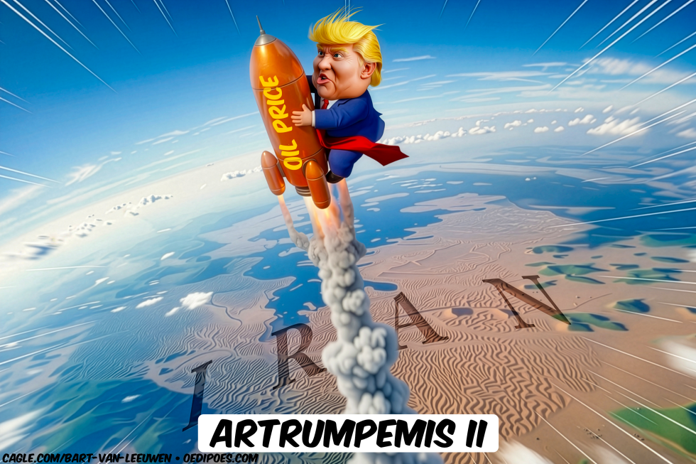 Trump Rides Oil Price Rocket Over Iran in Artrumpemis II Launch