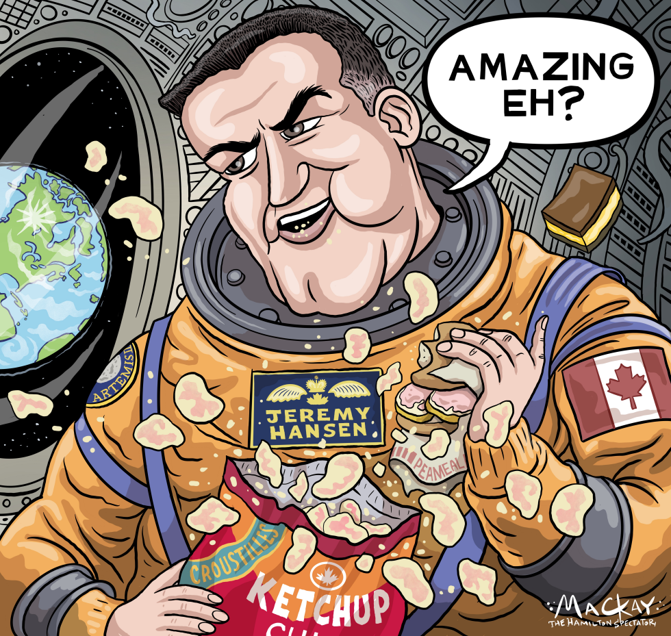 Jeremy Hansen Shares Canadian Snacks Aboard Artemis Mission