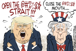 CLOSE THE MOUTH by Jeff Koterba