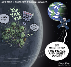 ALIENS LACKING CIVILITY BREAK MOON'S SILENCE by Graeme MacKay