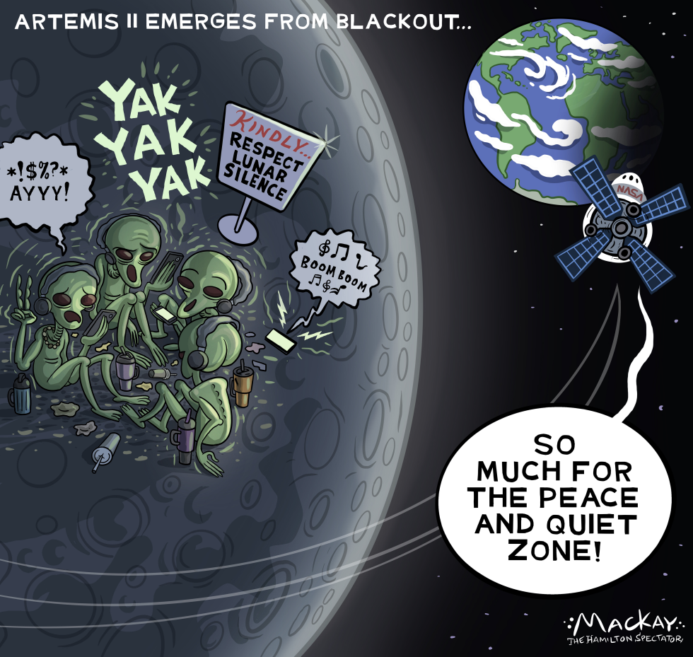 Aliens Lament Loss of Lunar Quiet as Artemis II Breaks Silence