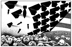 STARS AND STRIPES OF DEATH by Andy Singer