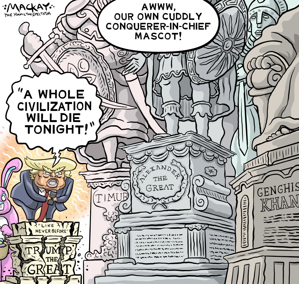 Trump is Persian civilization conquerors mascot