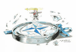 TRUMP'S MAGNETIC COMPASS by Marco De Angelis