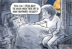 TRYING TO DREAM ABOUT THE MOON by Jeff Koterba