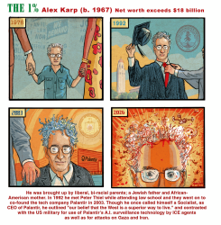 ALEX KARP CEO OF PALANTIR by Peter Kuper
