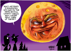 GOING BACK TO THE MOON by Dave Whamond
