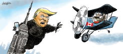KING KONG TRUMP ATTACKS CANADA by Patrick Corrigan