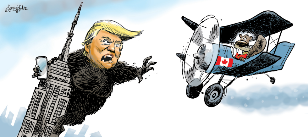 King Kong Trump attacks Canada