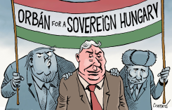 WILL VIKTOR ORBAN HOLD ON TO POWER by Patrick Chappatte