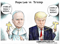 POPE LEO VS TRUMP by Dave Granlund