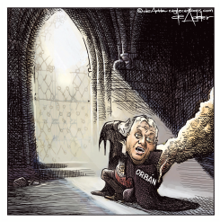 VIKTOR OBAN IS A VAMPIRE IN THE LIGHT by Michael de Adder