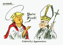 TRUMP PLAYS JESUS, OFFENDS CATHOLICS by Jimmy Margulies