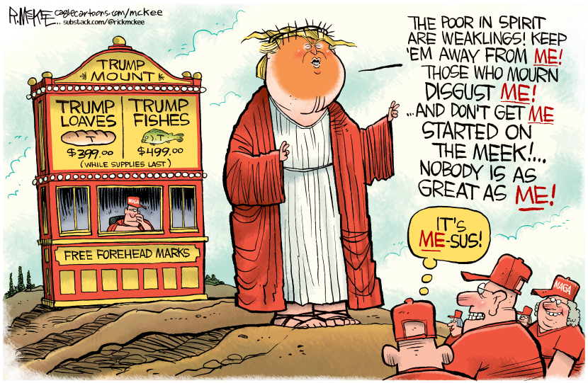 Trump Reimagined as Jesus in Sharp Political Satire