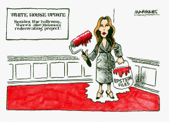 MELANIA TRUMP DENIES EPSTEIN WRONGDOING by Jimmy Margulies
