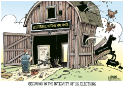 VOTER ID ACT LEAVES  ELECTION BARN DOOR OPEN by R.J. Matson