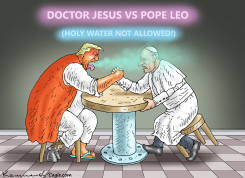 DOCTOR JESUS ​​VS POPE LEO by Marian Kamensky