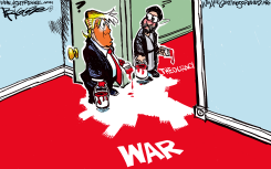 IRAN WAR by Milt Priggee