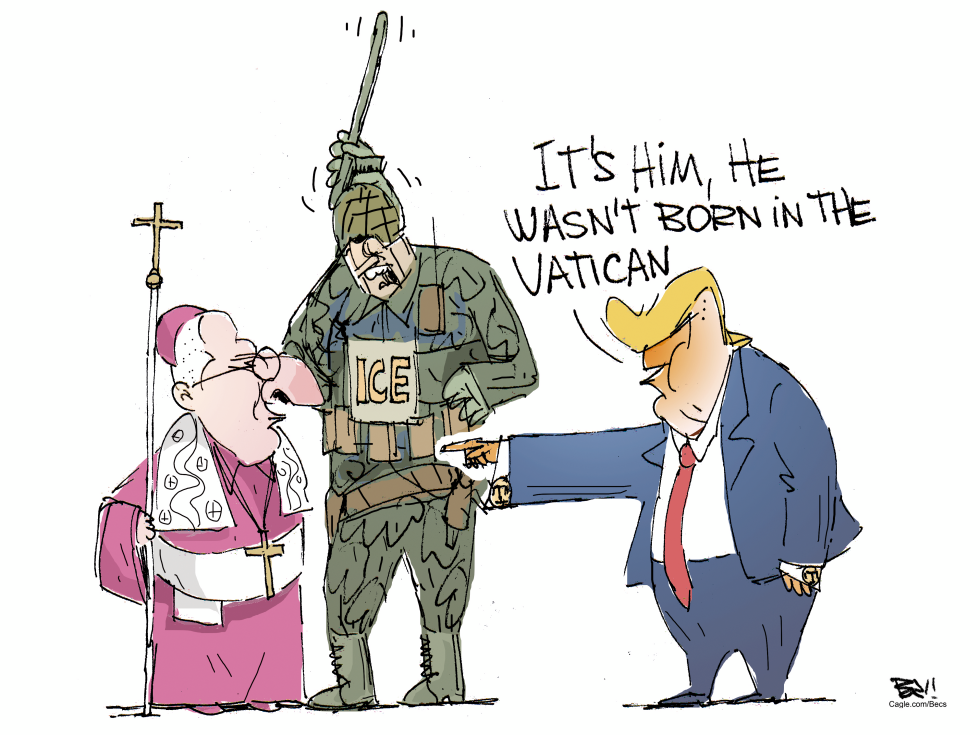 Trump Points Finger at Pope in Birthplace Deportation Satire
