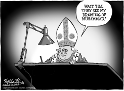 POPE BENEDICT by Bob Englehart