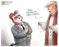 CATHOLIC MAGA by Adam Zyglis
