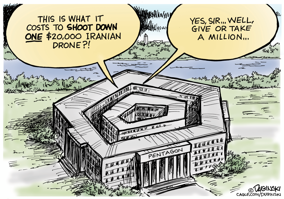 Expensive missile interceptors and Iranian drones