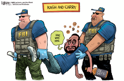 KASH PATEL DRUNK by Rick McKee