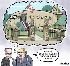 DOUG FORD OFFERS JET TO REPLACE OFFICIAL RESIDENCE by Graeme MacKay