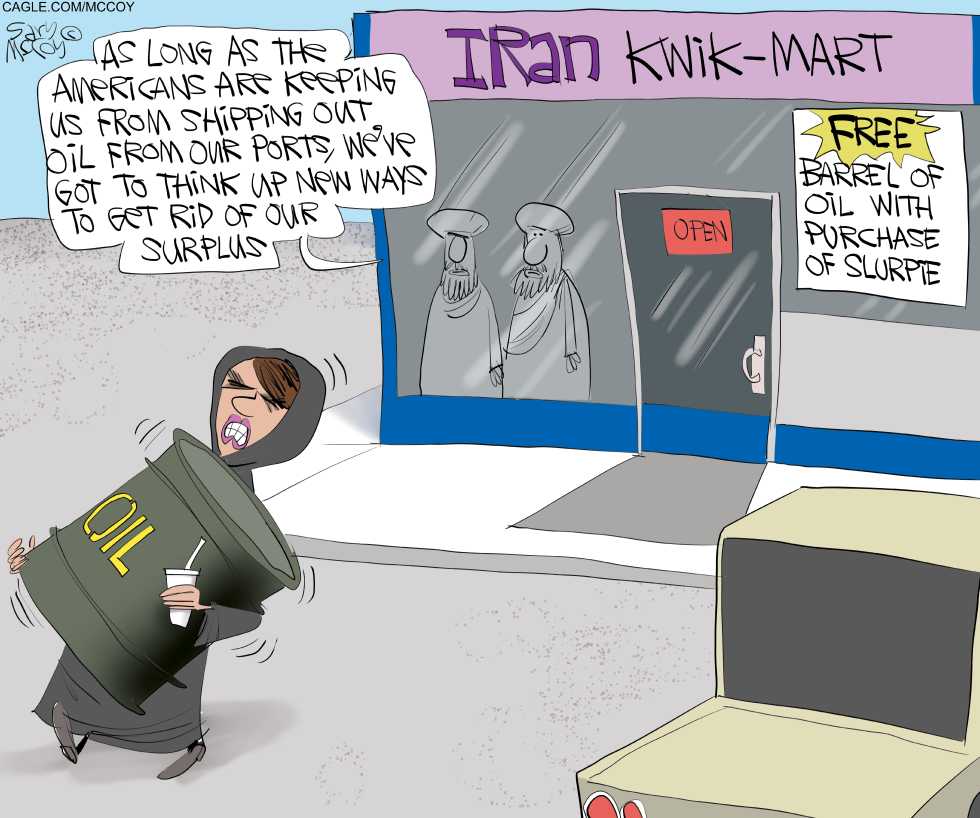 Iran's Oil Surplus Turns Kwik-Mart into Giveaway Central Amid U.S. Blockade