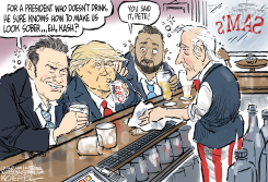 PETE AND KASH WALK INTO A BAR by Jeff Koterba
