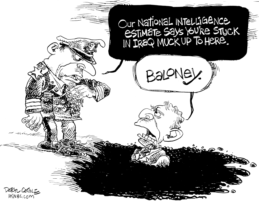  NATIONAL INTELLIGENCE ESTIMATE by Daryl Cagle