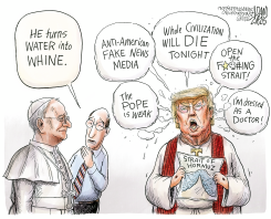 STRAIT UNHINGED by Adam Zyglis