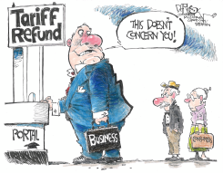 TARIFF REFUNDS by John Darkow
